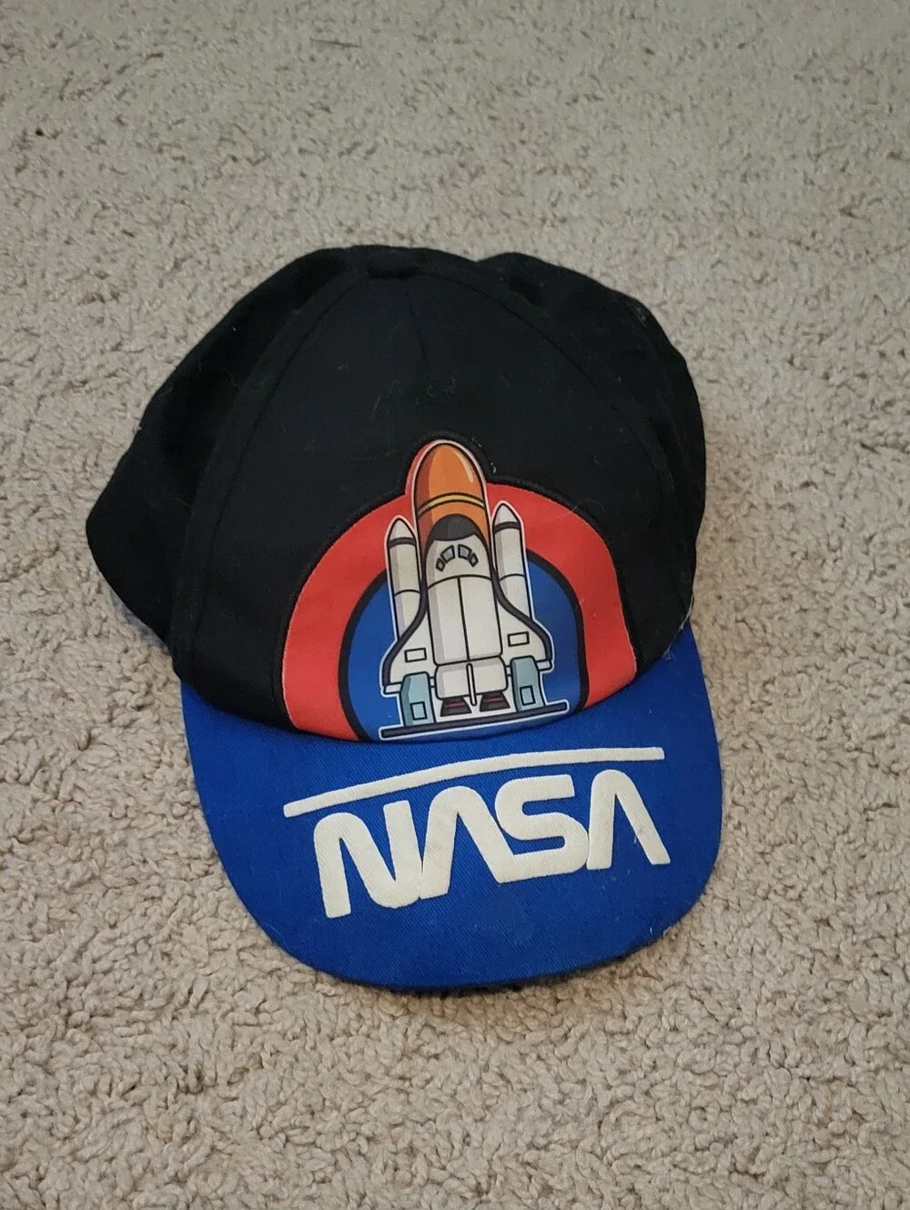 Toddler Black and Blue Rocket Cap